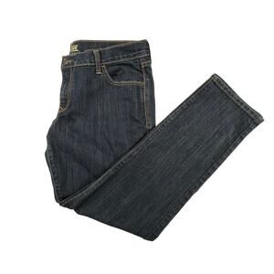 OLD NAVY The Diva Jeans Women 14 Regular Dark Wash Straight Leg Stretch Denim